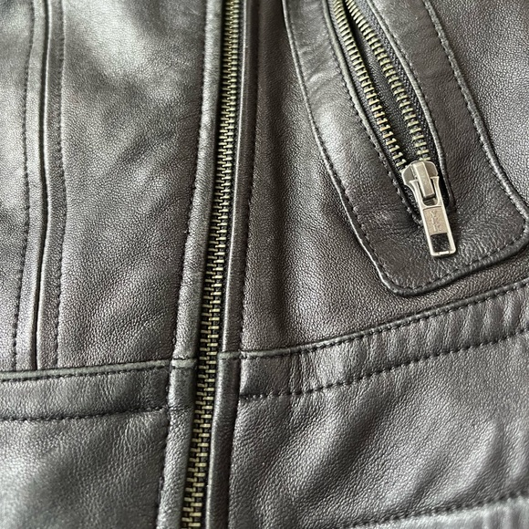 Aritzia Mackage Leather Jacket in Black - Picture 6 of 9